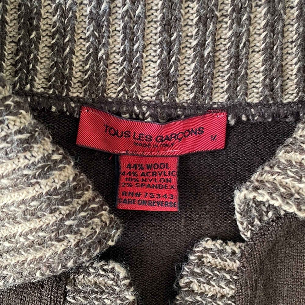 Tous Les Garcons Ladies Brown Sweater Made in Italy Size M - Picture 3 of 4